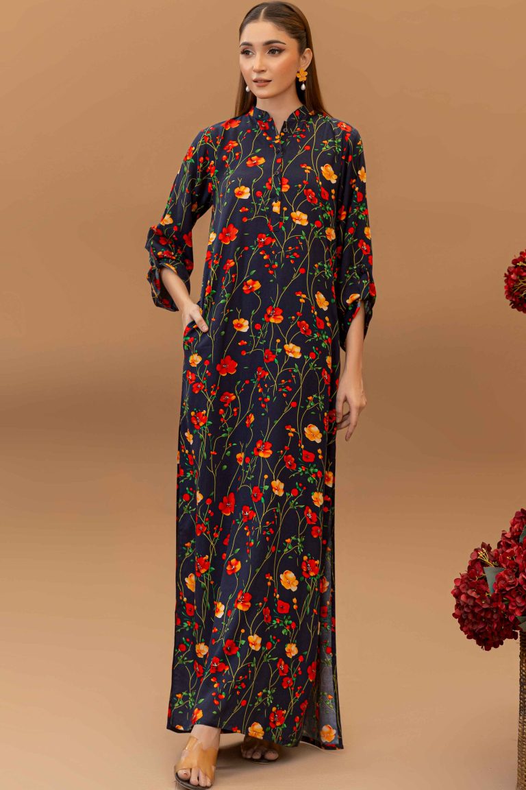 Single Pocket Capri Mirage Ultra Long Linen Kurta