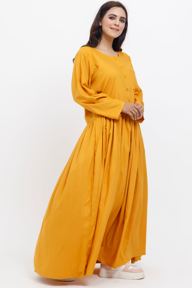 Mustard Funk Linen Maxi - Image 5