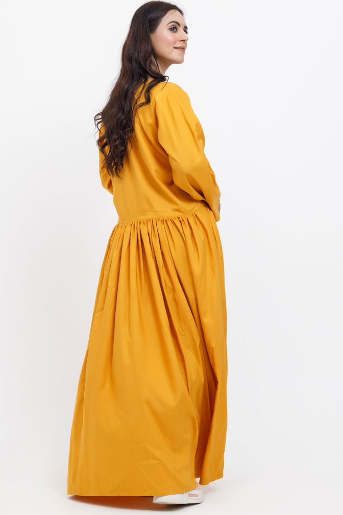 Mustard Funk Linen Maxi - Image 6