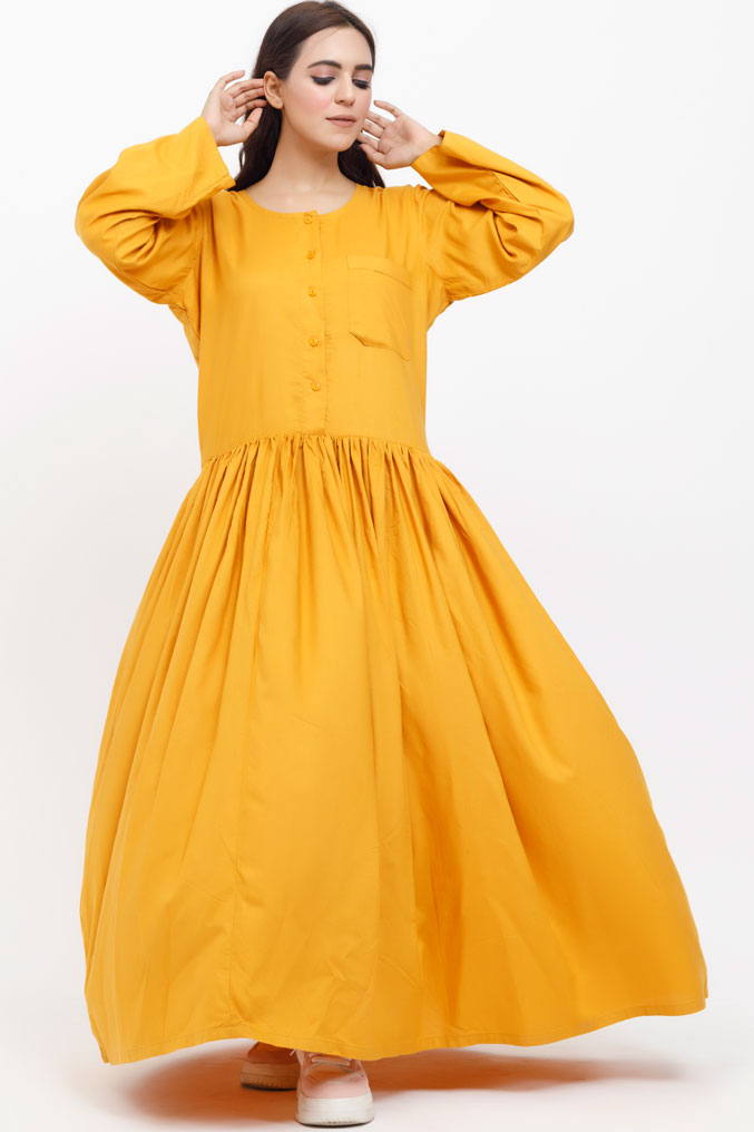 Mustard Funk Linen Maxi - Image 7