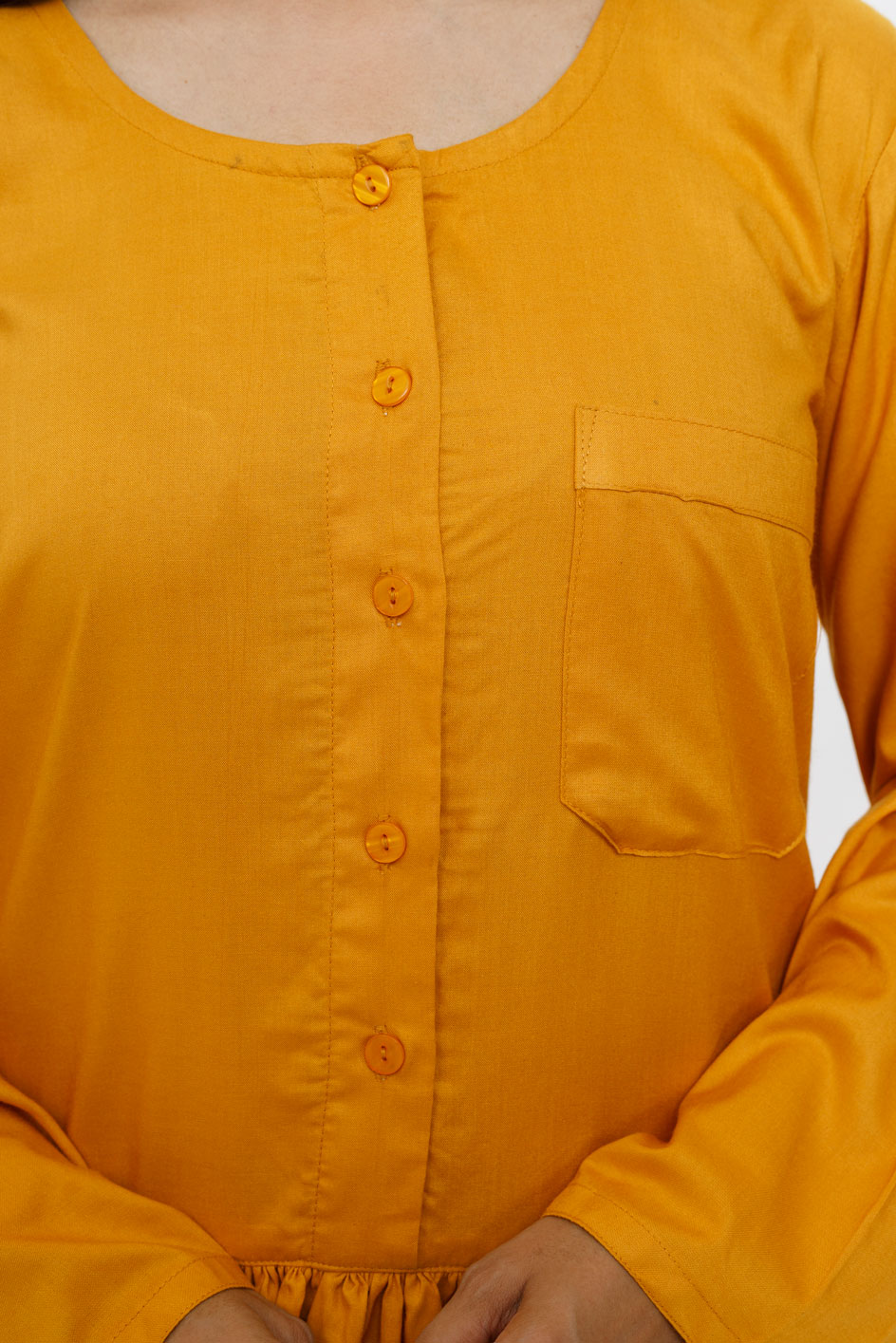 Mustard Funk Linen Maxi - Image 11