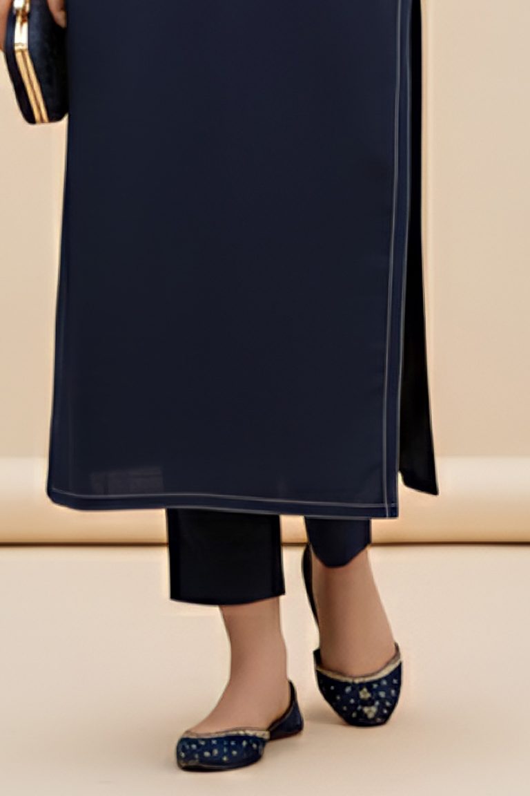 Navy Khaddar Trouser