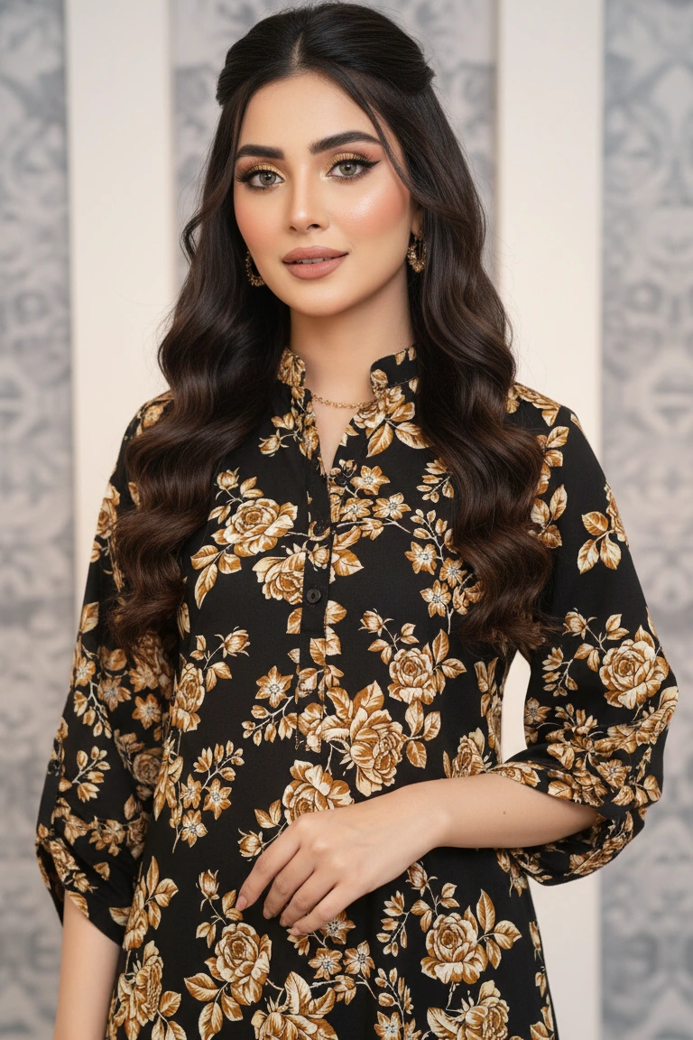 Husn-e-Bey-Niqab Linen Kurta