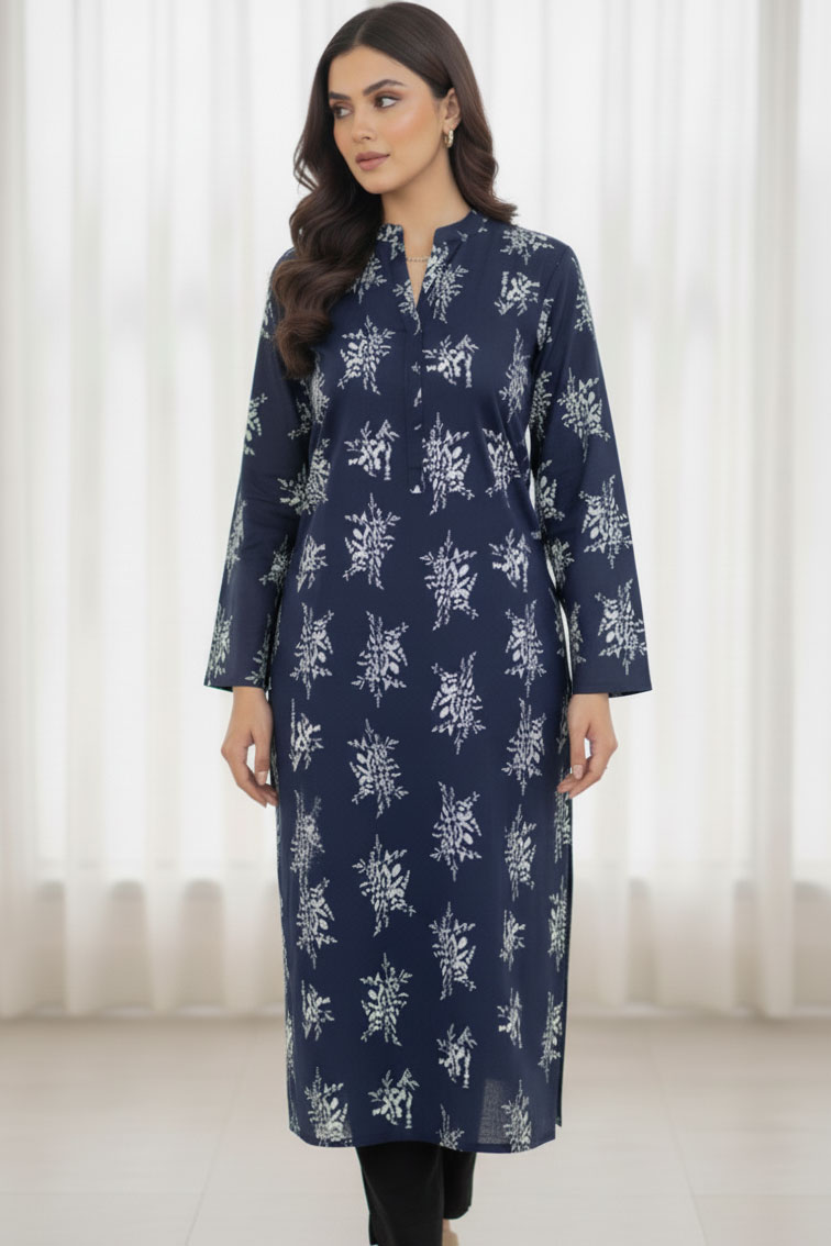 Black Shab-e-Afsana Linen Kurta